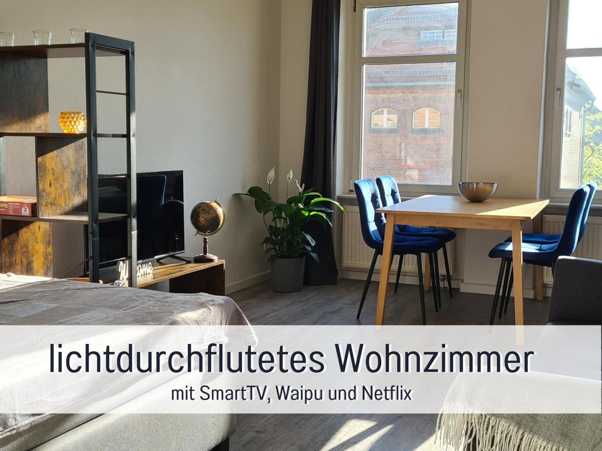 Lichtdurchflutete Moderne Stadtwohnung, Kueche, Waschtrockner, Smarttv Brandenburg  Exterior foto